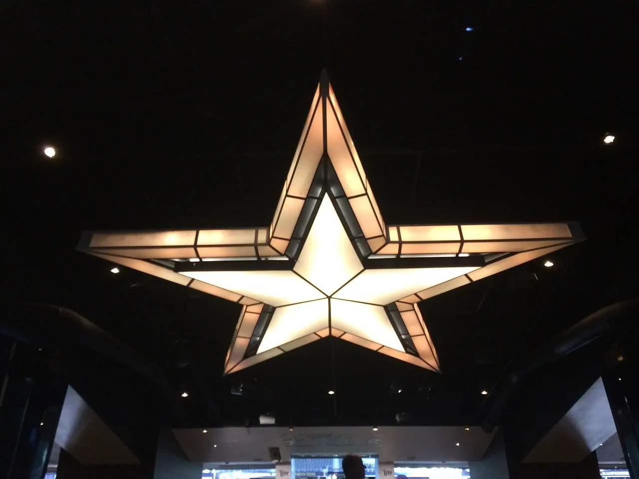 A star inside AT&T Stadium
