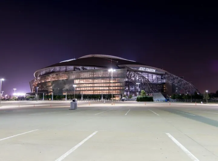 AT&T Stadium at night